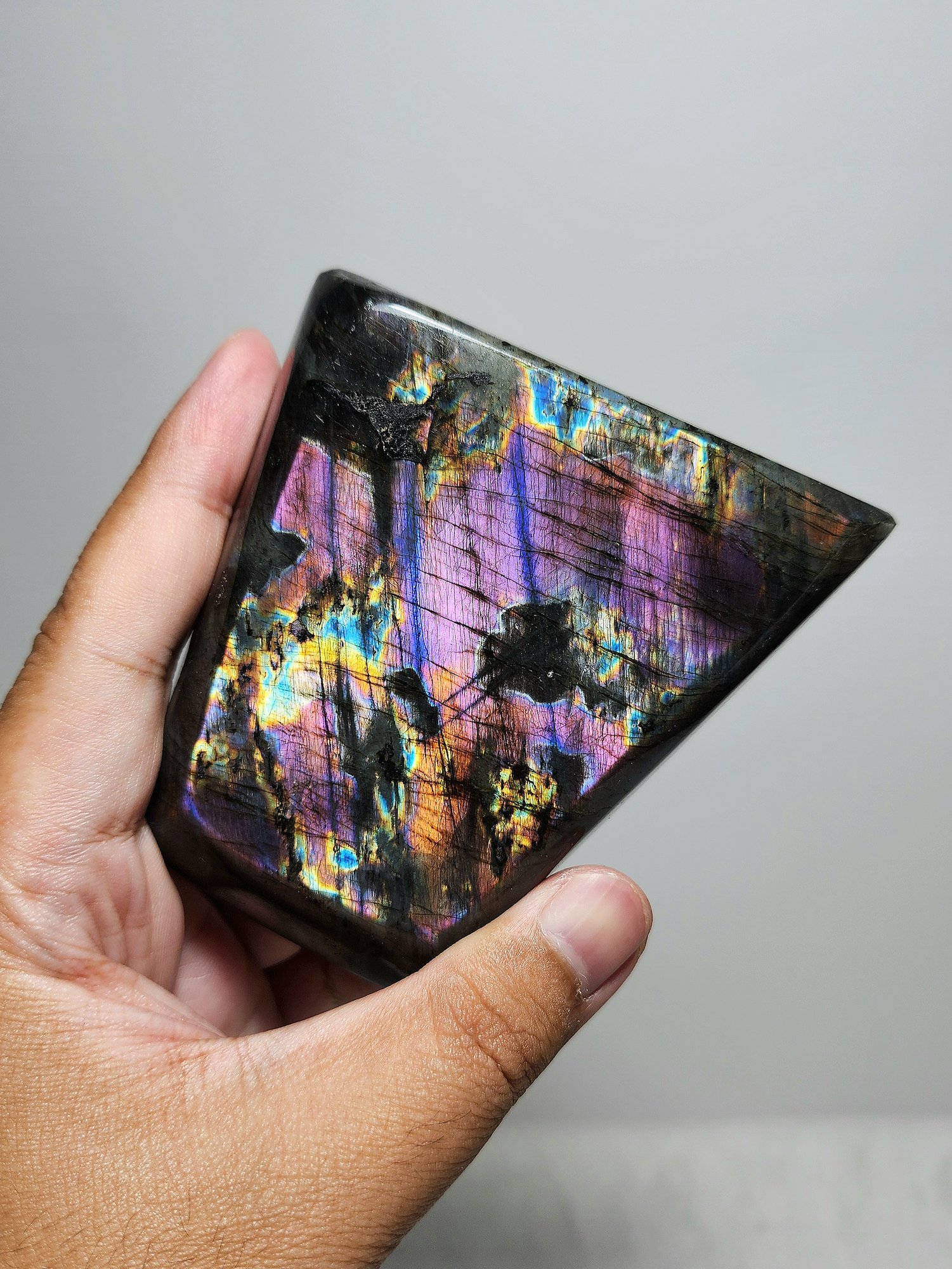 หิน Aurora Flash Labradorite ✨