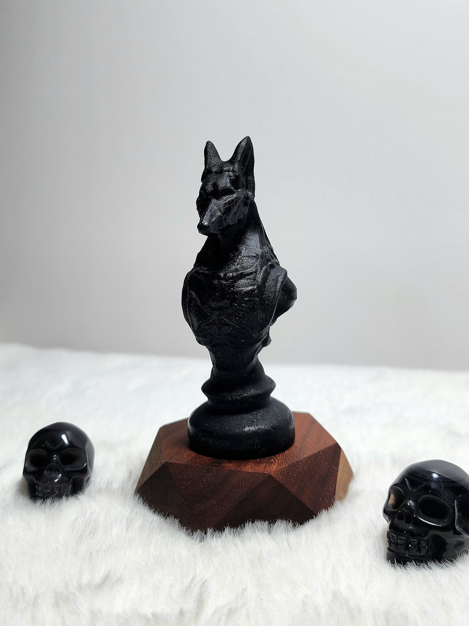 หิน Obsidian Anubis