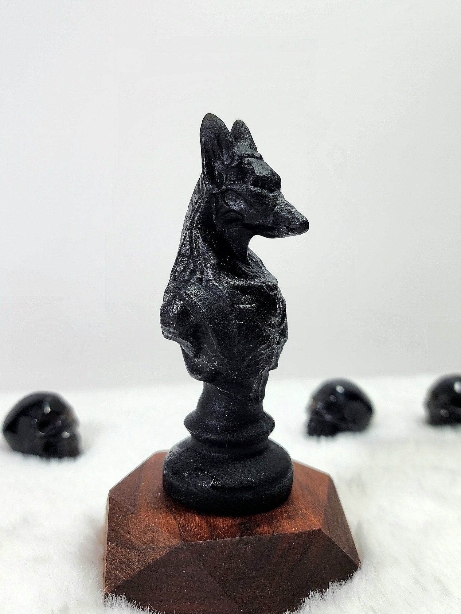 หิน Obsidian Anubis