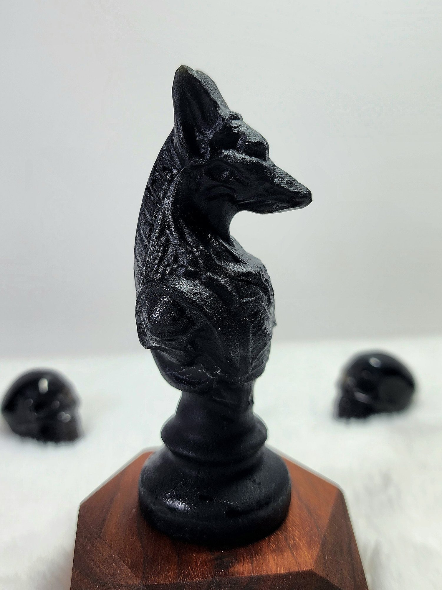 หิน Obsidian Anubis