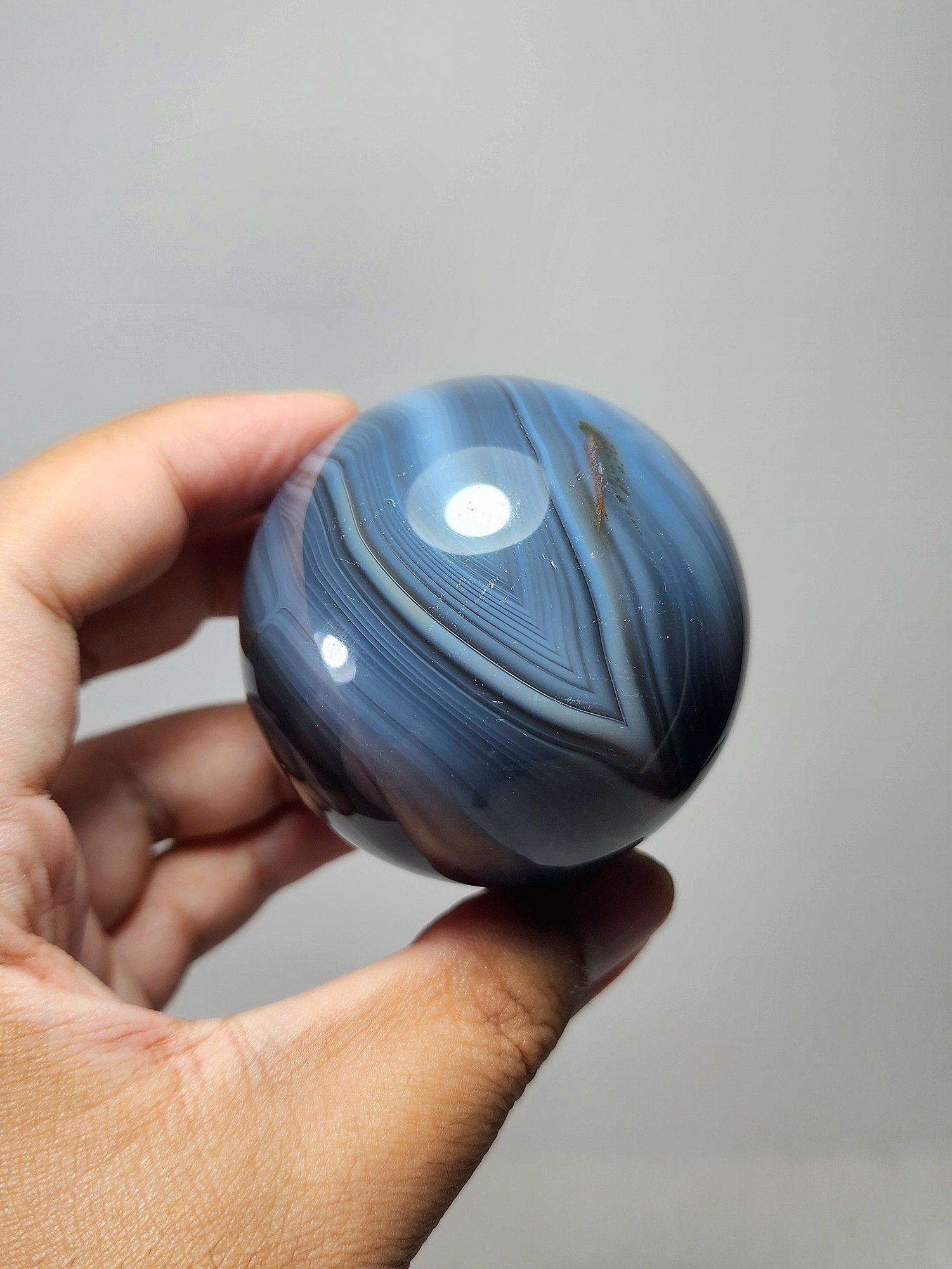 หิน Orca Agate Sphere