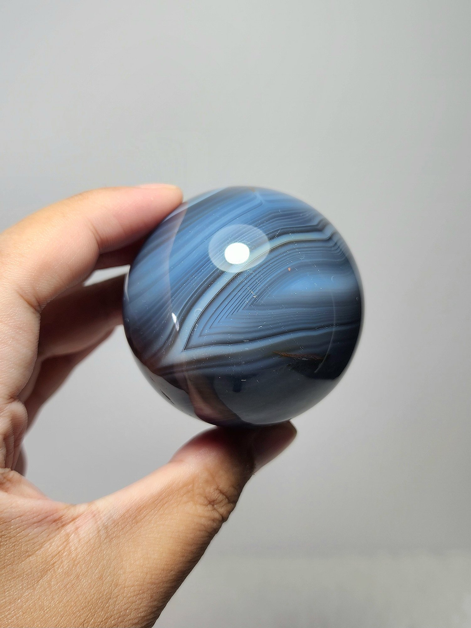 หิน Orca Agate Sphere