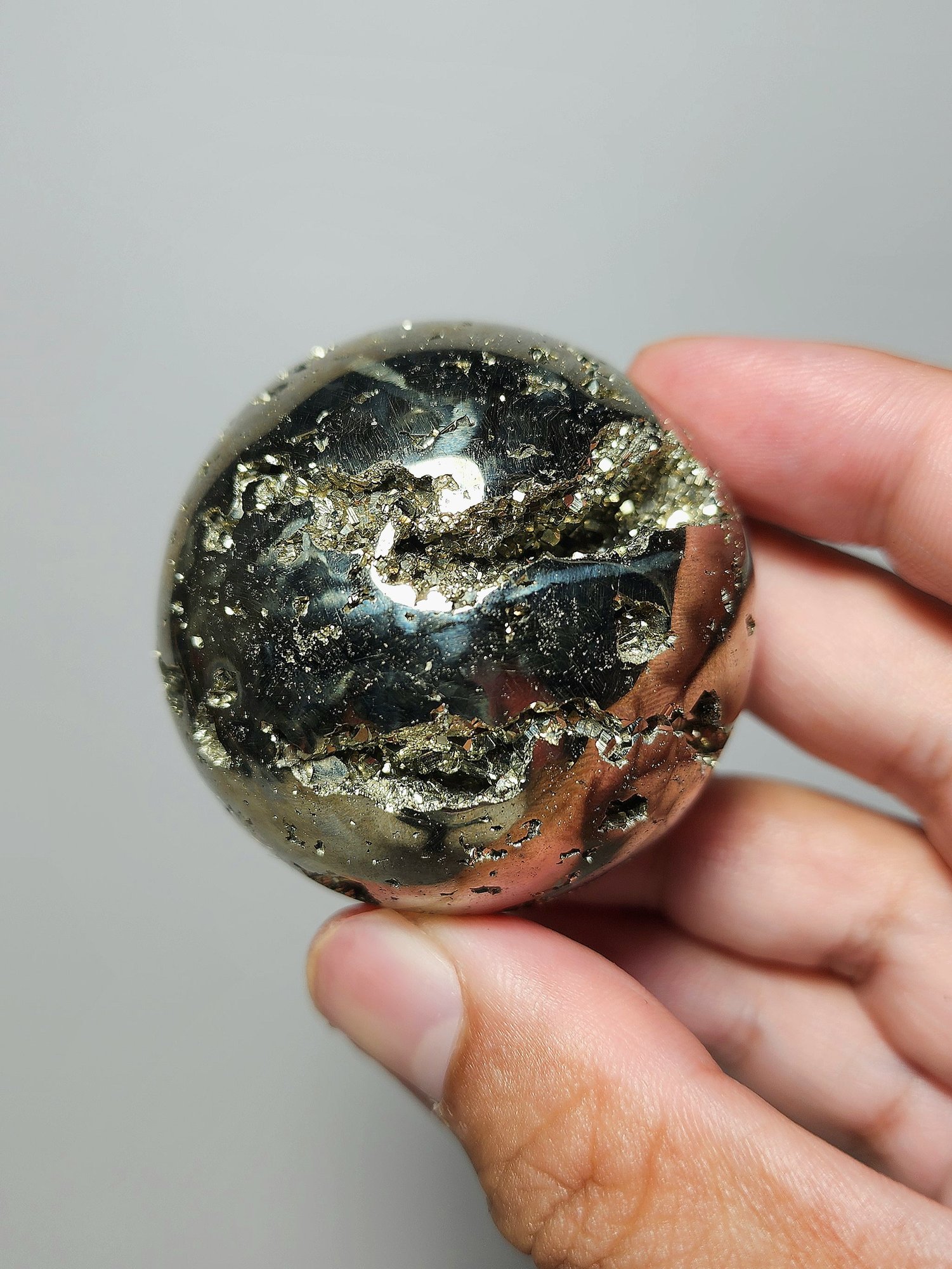 หิน Pyrite Sphere