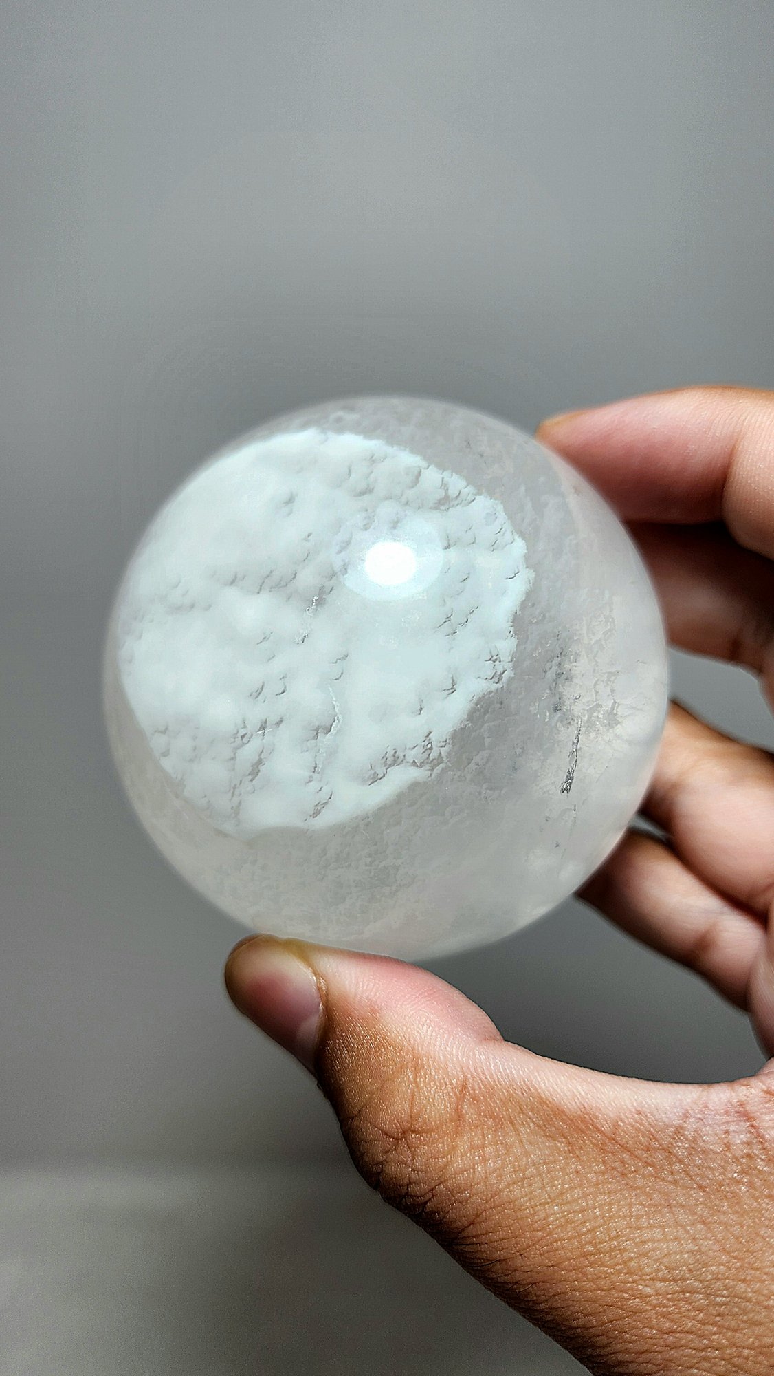 หิน White Fluorite Sphere