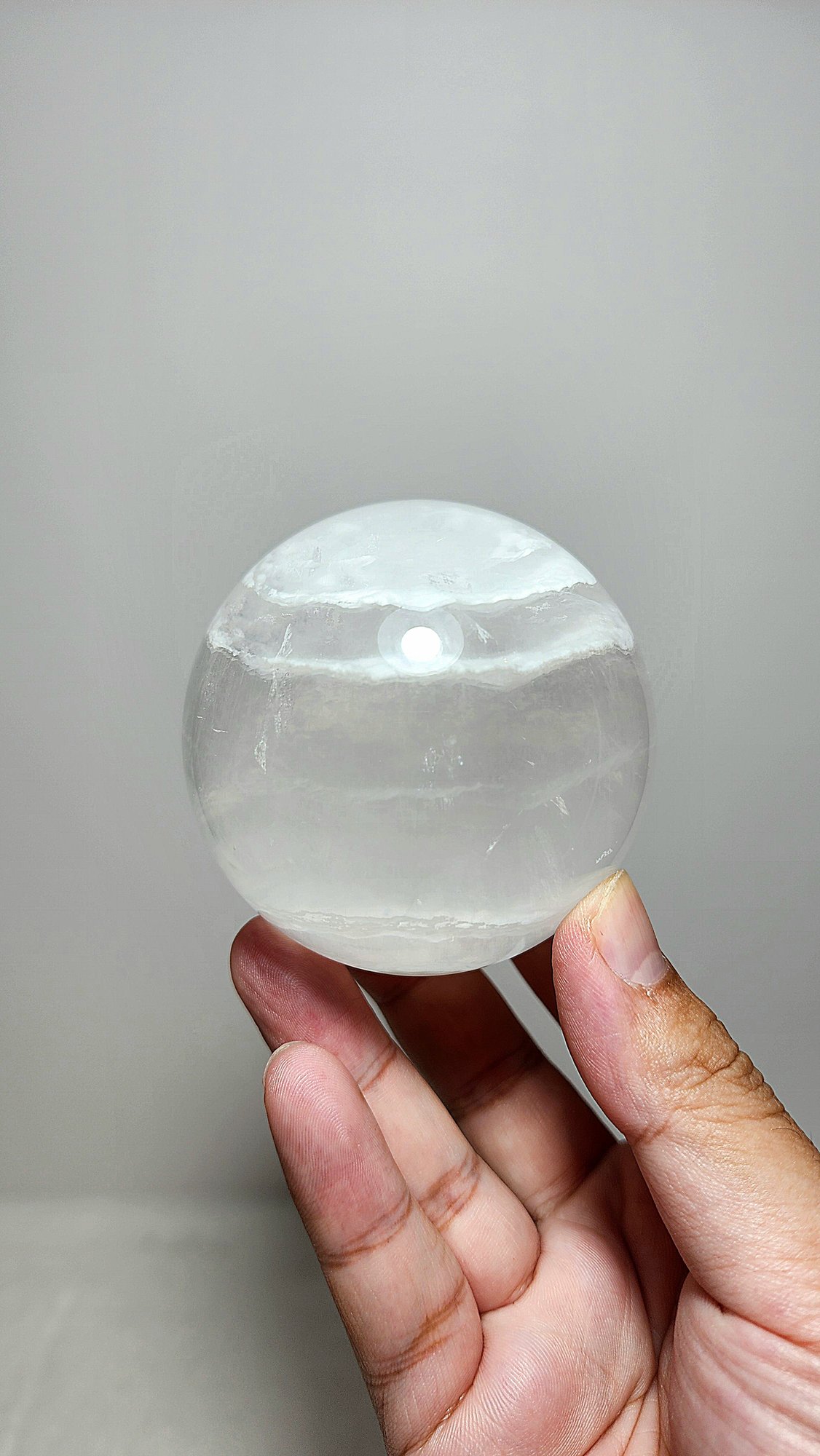 หิน White Fluorite Sphere