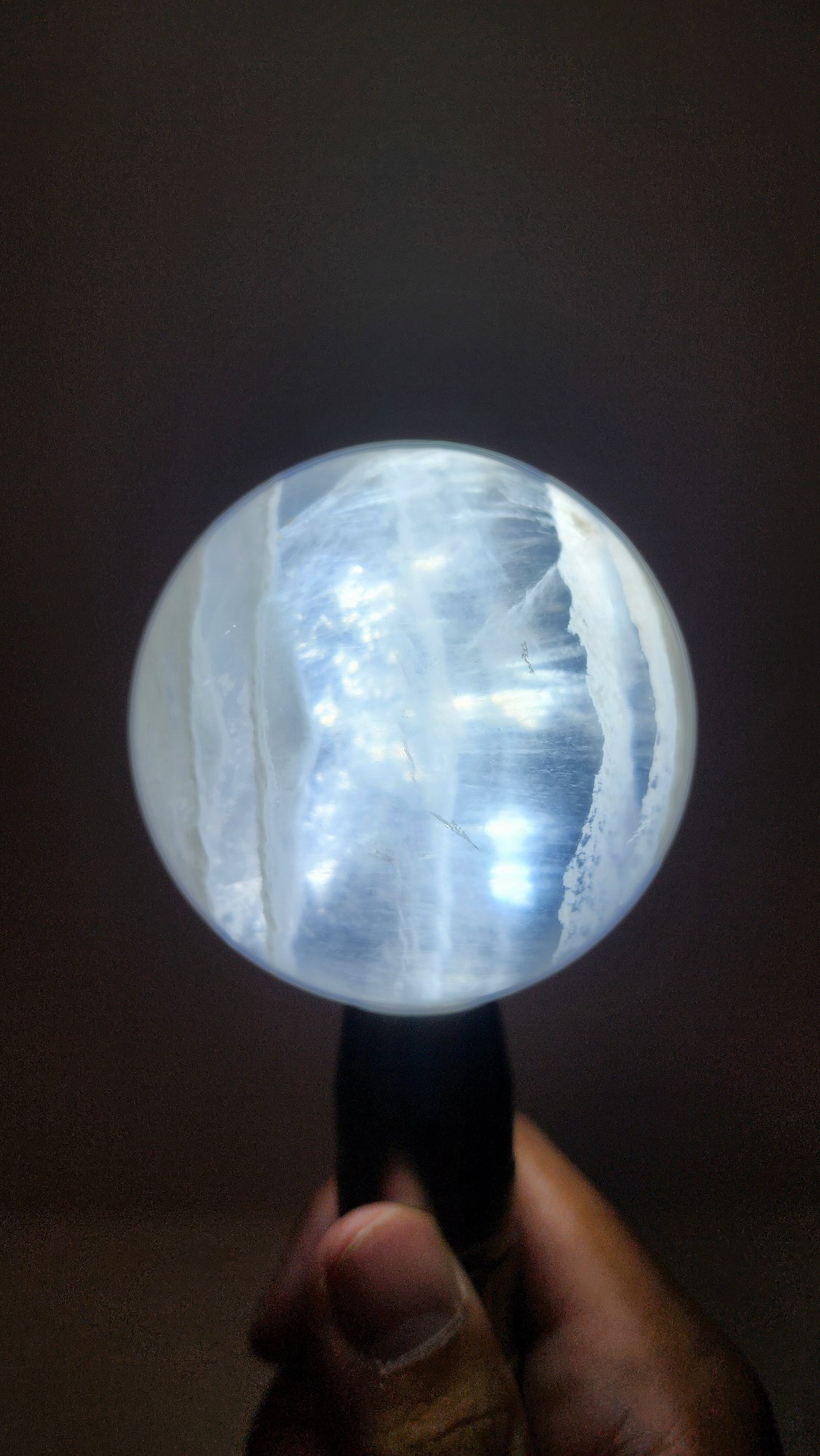 หิน White Fluorite Sphere